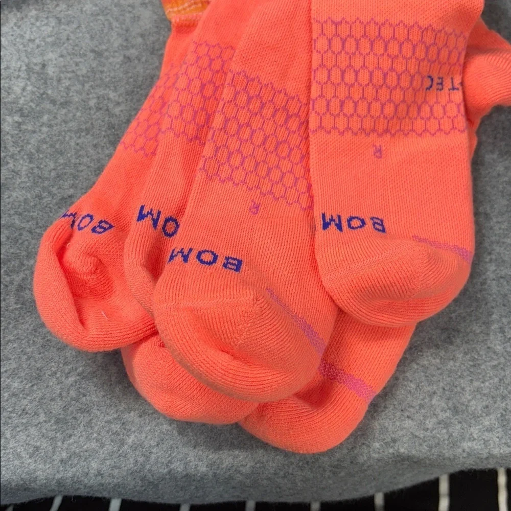 Bombas Hex Tec honeycomb Orange purple white Socks bundle of 3 Xl